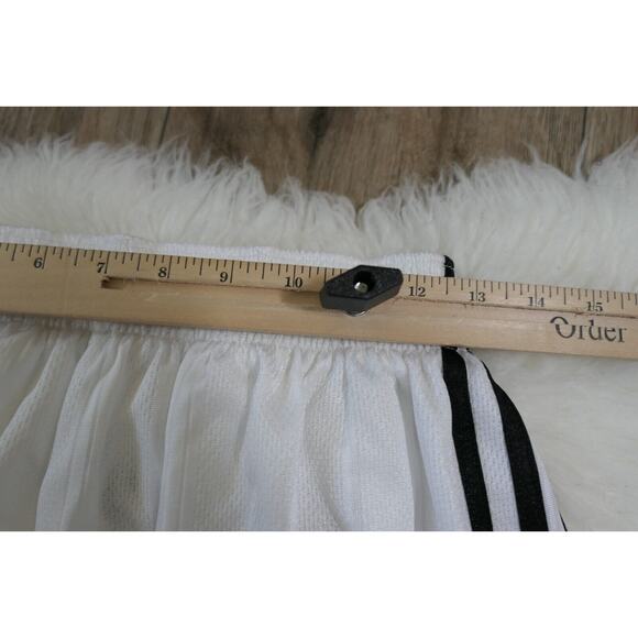 NWT Vintage Y2K 90s ADIDAS Soccer TREVISO Polyester Men's White Shorts Large - Picture 9 of 12